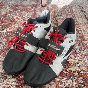 Reebok CrossFit U-Form Men's Training Shoes Gray Black Red Leather Size 11